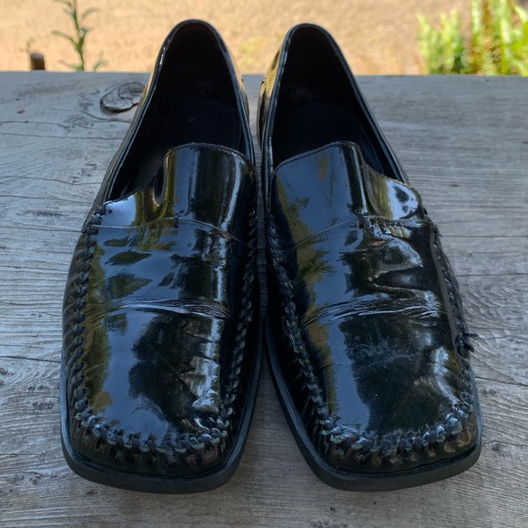 Cole Haan black patent leather loafer flats - Picture 8 of 14